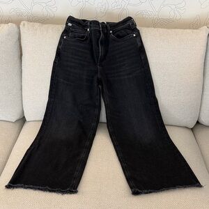 Citizens of Humanity Black Wide-Leg Jeans